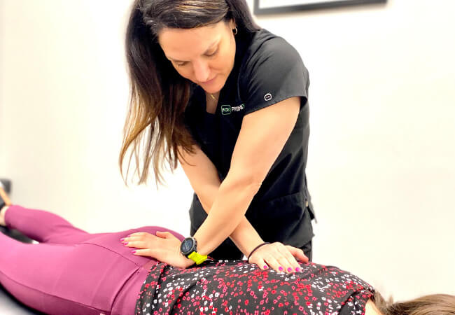 Back Pain & Sciatica Pain being treated by PT